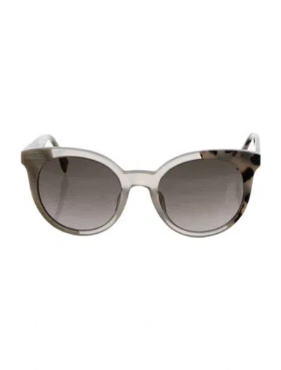 Pre-owned Fendi Wayfarer Gradient Sunglasses In Neutral