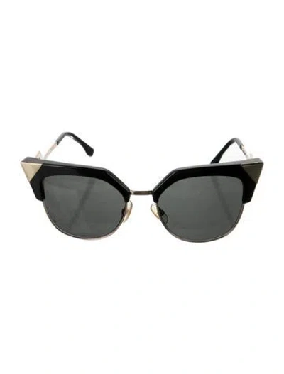 Pre-owned Fendi Wayfarer Mirrored Sunglasses In Multi