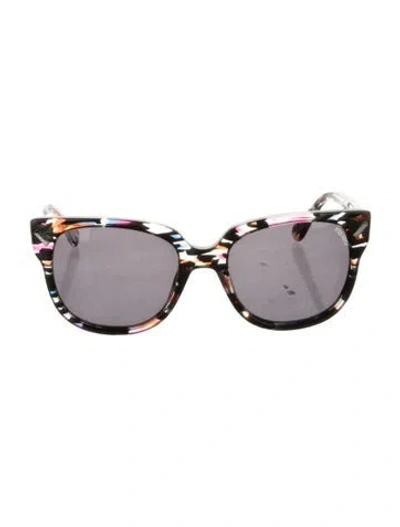 Pre-owned Fendi Wayfarer Tinted Sunglasses In Brown