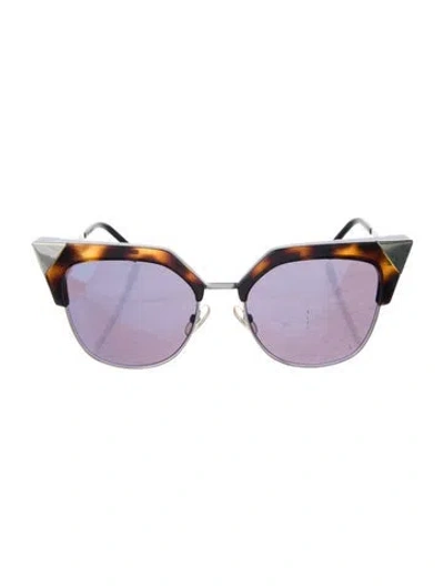 Pre-owned Fendi Wayfarer Tinted Sunglasses In Multi