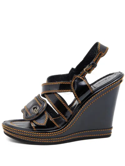 Pre-owned Fendi Wedge Sandals