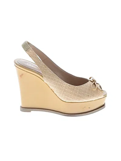 Pre-owned Fendi Wedges In Brown