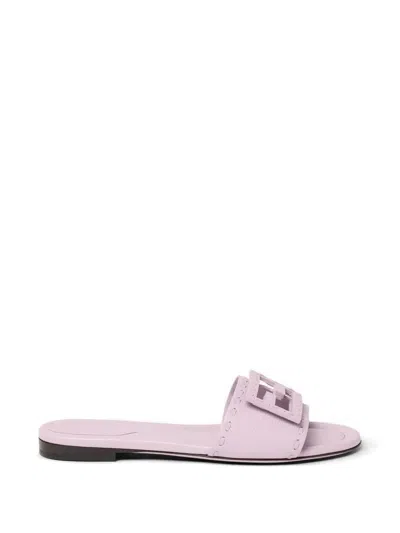 Fendi Whipstitch Sandals In Pink
