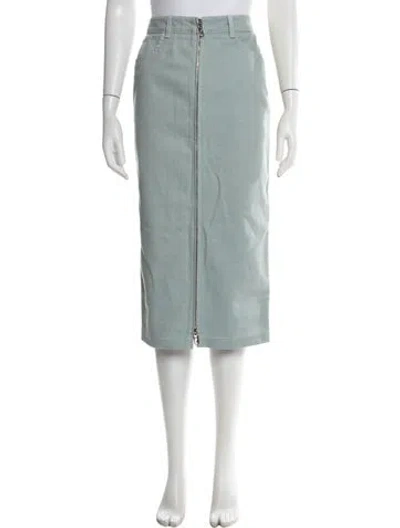 Pre-owned Fendi Whipstitch Trim Midi Length Skirt In Multi