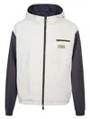 Fendi Logo-patch Reversible Jacket In White