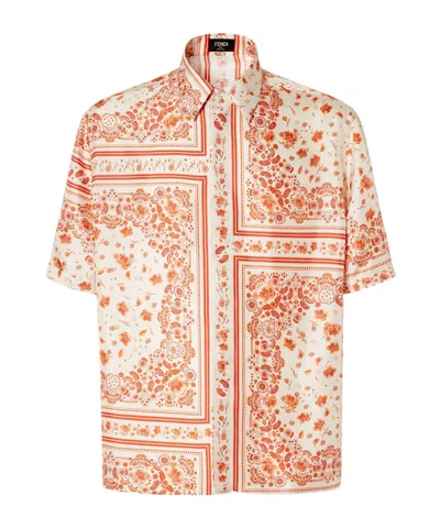 FENDI FENDI BANDANA PRINTED SHORT SLEEVED SHIRT