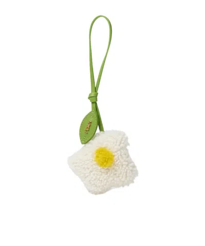Fendi Sunny Side Flowers Charm In Neutral