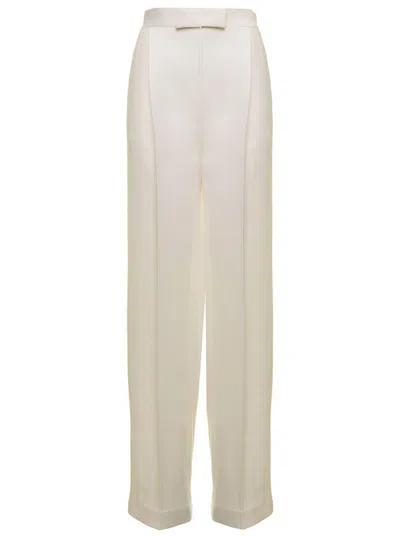 Fendi White Back Dart Straight Trousers