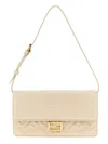 Fendi Chain Shoulder Bag Adjustable Strap In White