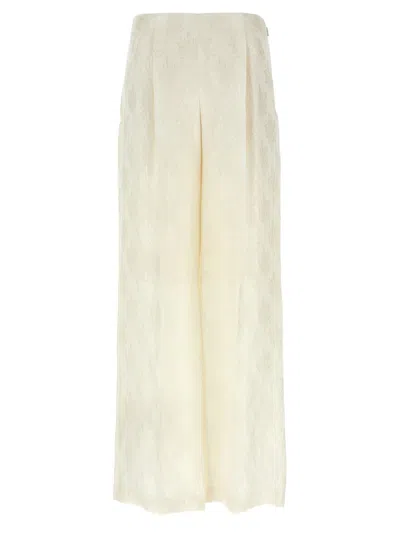 FENDI WHITE BOUQUET PANTS