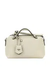 Fendi Women Ivory Leather Medium By The Way Handbag In White