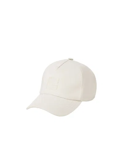 Fendi White Canvas Baseball Cap