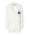 Fendi White Canvas Jacket In Neutral