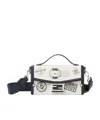 Fendi White Canvas Printed Bag