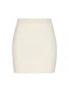 Fendi White Cashmere Blend Mini Skirt