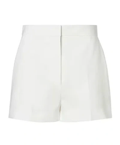 Fendi White Cotton And Linen Shorts