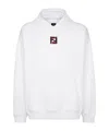 Fendi Long-sleeved Hooded Hoodie In White
