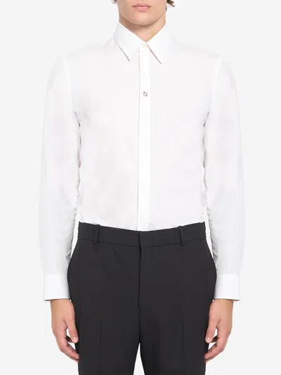 FENDI WHITE COTTON SHIRT