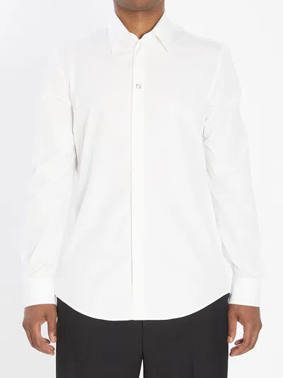 FENDI FENDI WHITE COTTON SHIRT