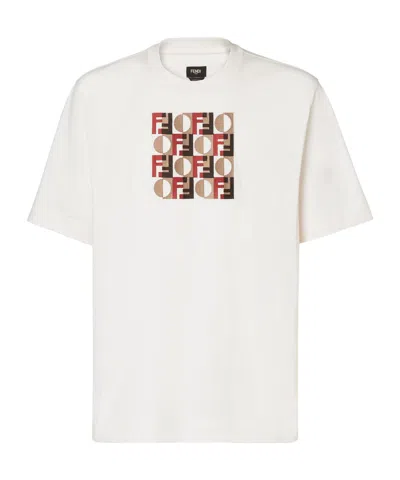 Fendi White Cotton T-shirt