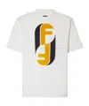Fendi Beige Crewneck Logo T-shirt In Neutral