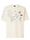 Fendi Graphic Print Crew Neck T-shirt In Neutral