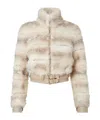 Fendi White Dorsato Shearling Jacket In White