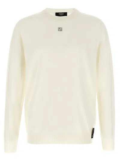 FENDI WHITE WOOL SWEATER