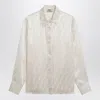 Fendi White Ff Silk Shirt Women In Multi
