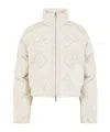 Fendi White Ff Tech Fabric Down Jacket In White