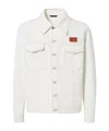 Fendi Logo Patch Oversized Jeans Jacket In White