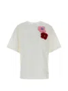 Fendi White Crew Neck Patchwork T-shirt In White