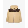 Fendi Boy's Ff Monogram Windbreaker In Neutral