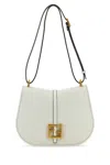 Fendi White Leather C Mon Medium Shoulder Bag In B.iceor.burat