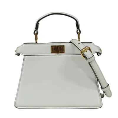 Pre-owned Fendi White Leather Shoulder Bag ()