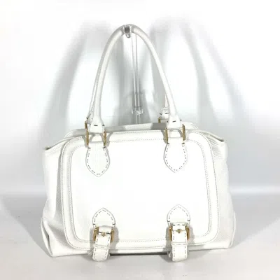 Pre-owned Fendi White Leather Shoulder Bag Tote Bag ()