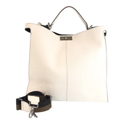 Pre-owned Fendi White Leather Tote Bag ()