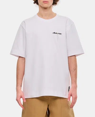Fendi White Logo Detail T-shirt