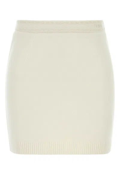FENDI WHITE MINI SKIRT