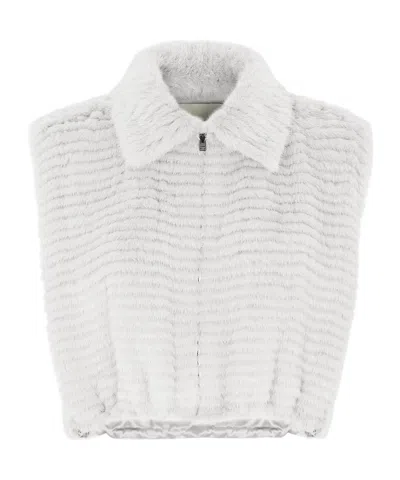 Fendi White Mink Vest