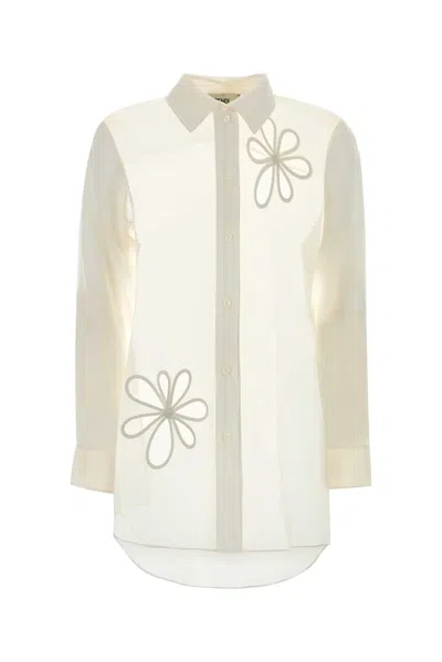 Fendi Lightweight Knit Shirt For Women In Gray