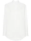 Fendi Camicia In Popeline Bianc In White
