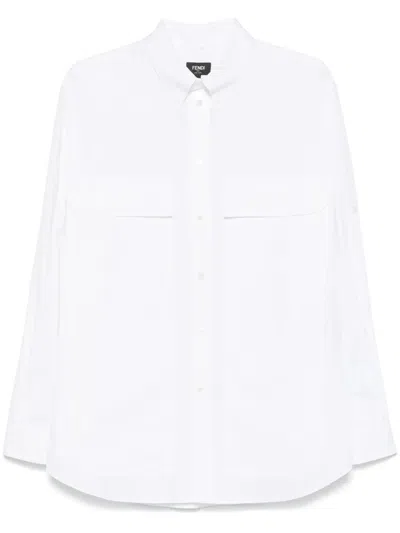 Fendi White Poplin Shirt