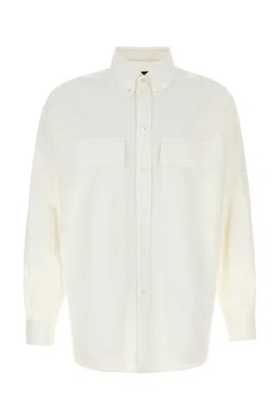 Fendi White Poplin Shirt In Neutral