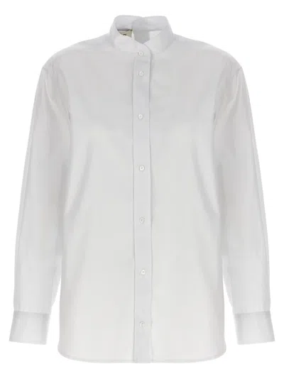 Fendi Poplin Cotton Shirt In White