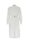 Fendi Abito In Popeline Bianco