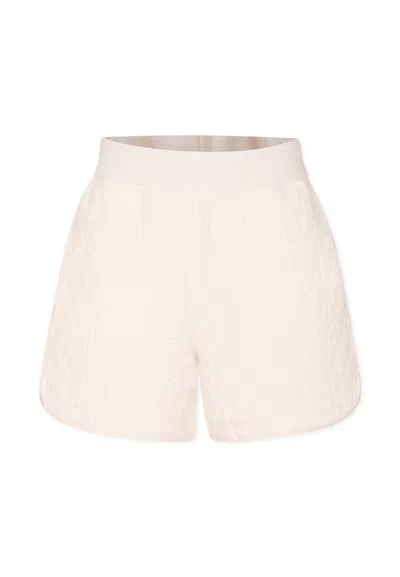 Fendi Kids' White Shorts For Boy With Ff