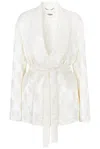 Fendi White Silk Blazer