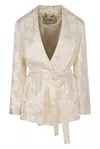 Fendi Silk Jacket In White