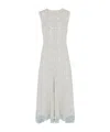 Fendi Printed Silk Dress In White